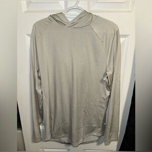 Lululemon Drysense Training Hoodie, large, heathered vapor, EUC